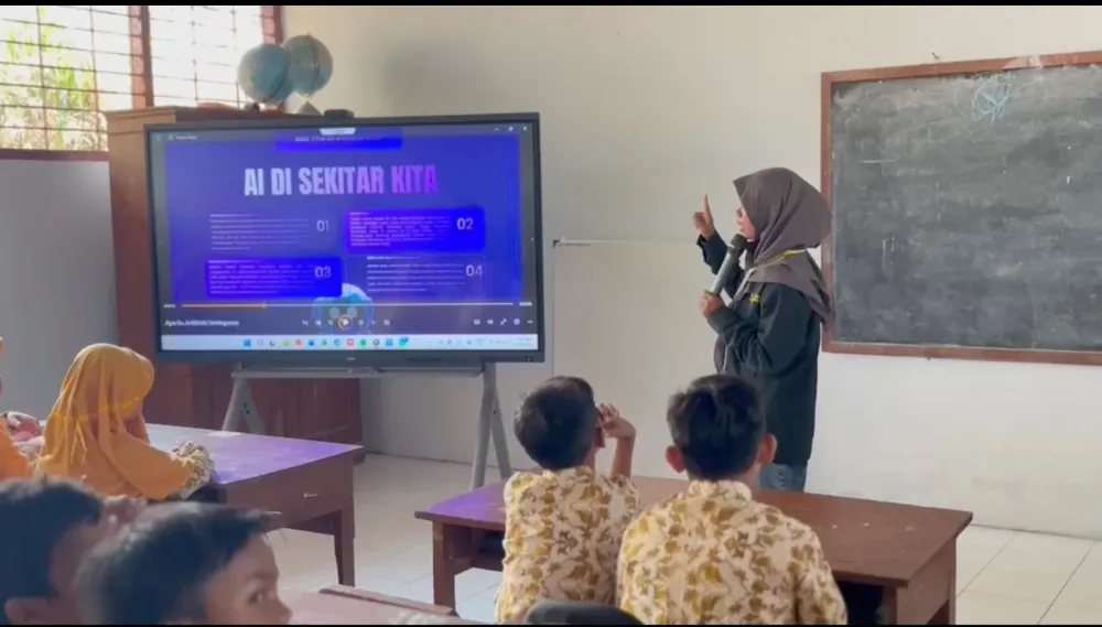 Edukasi Teknologi Berujung Haru: Mahasiswa KKN Kenalkan AI dan Gelar Perpisahan Emosional di SDN 3 Munungkerep!